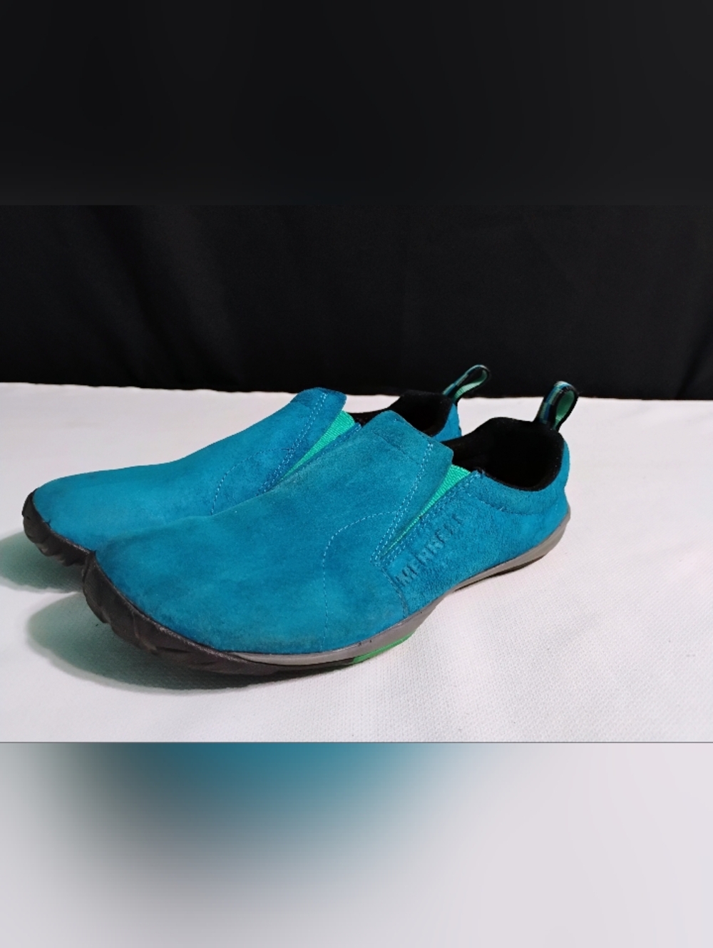 Merrell M-Connect Series Blue Suede Slip on Athletic Outdoor Shoes Wmen's Sz 8.5